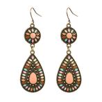 Fako Bijoux® - Oorbellen - Bohemian - Druppel Retro - Roze, Sieraden, Tassen en Uiterlijk, Oorbellen, Verzenden, Nieuw