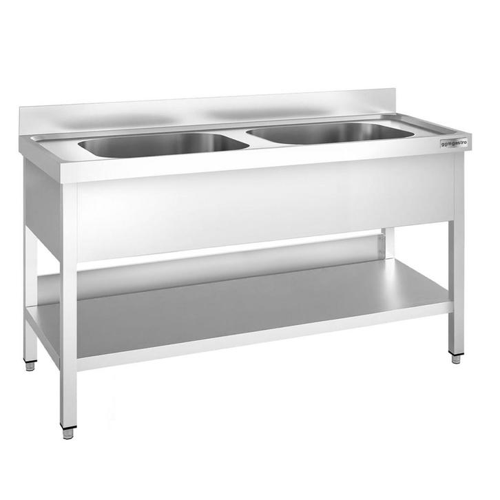 GGM Gastro | Spoeltafel PREMIUM - 1600x600mm - met onderbouw, Zakelijke goederen, Horeca | Keukenapparatuur, Nieuw in verpakking