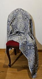 Exclusief Damast stof 100% katoen - 300x280cm - Kleur jeans