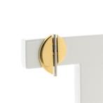 Bicolor gouden oorstekers (witgoud, oorbellen) (witgoud), Sieraden, Tassen en Uiterlijk, Oorbellen, Ophalen of Verzenden, Gebruikt
