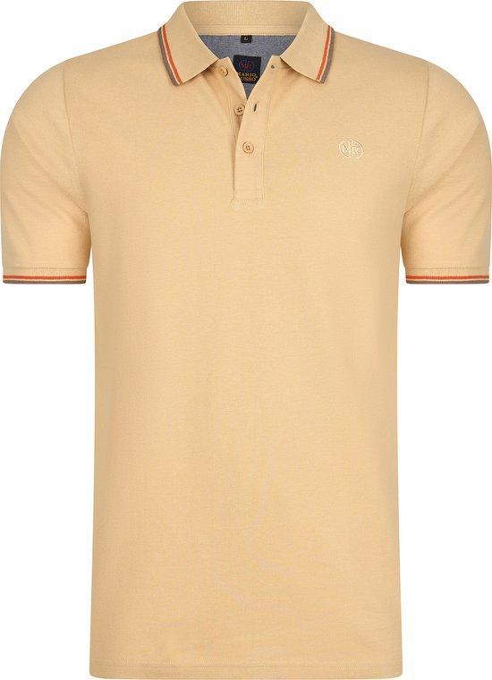 2dekans | Mario Russo - 3XL - Edward polo - Heren - Beige, Kleding | Heren, Polo's, Beige, Zo goed als nieuw, Overige maten, Ophalen of Verzenden