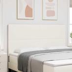 vidaXL LED Hoofdbord met LED-striplichten Crème 180 cm, Verzenden, Nieuw, Crème