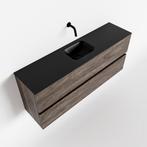 MONDIAZ ADA 120cm toiletmeubel dark brown. LEX wastafel, Ophalen of Verzenden, Nieuw, Bad