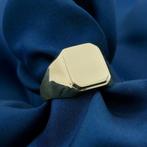 Gouden heren zegelring, Sieraden, Tassen en Uiterlijk, Ringen, Gebruikt, Overige kleuren, 20 of groter, Heer