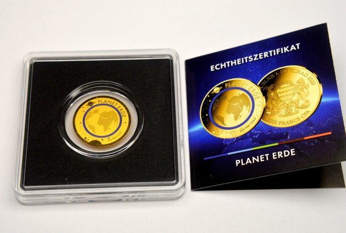 Tsjaad. 3000 Francs 2020 Planet Erde - 1/500oz (.999), Postzegels en Munten, Munten | Europa | Niet-Euromunten