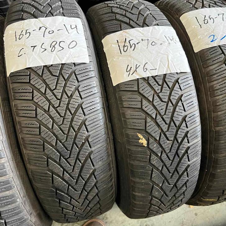 2 x Continental Winter TS850 165-70-14 Winterbanden 6mm, Auto-onderdelen, Banden en Velgen, 14 inch, Winterbanden, 165 mm, Personenwagen