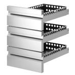 Ladenblok | PLATINUM LINE | RVS | 3 Laden | 1/1 GN Diamond, Verzenden, Nieuw in verpakking