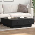 vidaXL Salontafel 90x90x28 cm spaanplaat zwart, Huis en Inrichting, Tafels | Salontafels, Verzenden, Nieuw, Overige houtsoorten