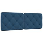 vidaXL Hoofdbordkussen 120 cm stof blauw, Huis en Inrichting, Verzenden, Nieuw, Blauw, Stof