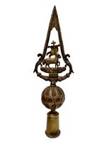 Top van een processiestaf - Agnus Dei - 33 cm - Antiek -