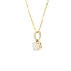 Ketting met hanger - 18 karaat Geel goud - 0.37ct. tw.