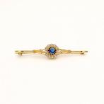 Broche - 14 karaat Geel goud - Diamant, Sieraden, Tassen en Uiterlijk, Antieke sieraden