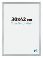 Fotolijst 30x42 cm - Zilver Glans - MDF - Catania, Verzenden, Nieuw
