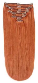Remy Human Hair extensions straight 20 - natural red 350#, Sieraden, Tassen en Uiterlijk, Uiterlijk | Haarverzorging, Nieuw