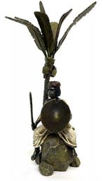 Franz Bergmann - Beeldje - Arab warrior - Koud geverfd brons, Antiek en Kunst