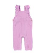 HEMA Newborn jumpsuit mousseline paars, Verzenden, Nieuw