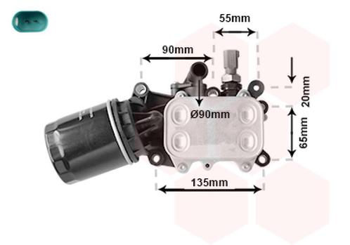 OLIEKOELER VOOR AUDI A1 8X 2010-2014 04B115389B, Auto diversen, Auto-accessoires, Nieuw, Ophalen of Verzenden