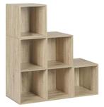 Boekenkast 6 Vakken – Witte Houten Kubuskast en Organizer, Huis en Inrichting, Kasten | Boekenkasten, Verzenden, Nieuw