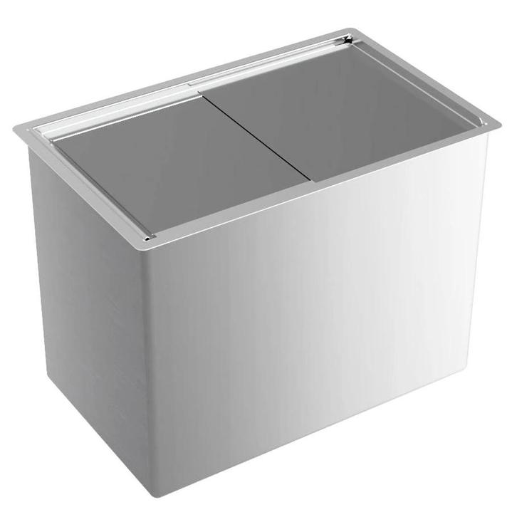 Inbouw-IJsbak | RVS | Schuifdeksel | Afvoeraansluiting |, Zakelijke goederen, Horeca | Keukenapparatuur, Nieuw in verpakking, Verzenden