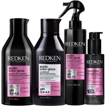 Redken  Acidic Color Gloss Shampoo + Conditioner + Leavein beschikbaar voor biedingen