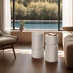 Set van 2 bijzettafels Amine, chubby-design - wit, Huis en Inrichting, Tafels | Bijzettafels, Verzenden, Nieuw