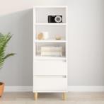 vidaXL buffetkast 40x36x110 bewerkt hout hoogglans wit, Huis en Inrichting, Kasten | Buffetkasten, Minder dan 50 cm, Verzenden