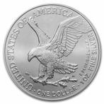 American Eagle 1 oz 2024, Postzegels en Munten, Zilver, Losse munt, Verzenden, Midden-Amerika