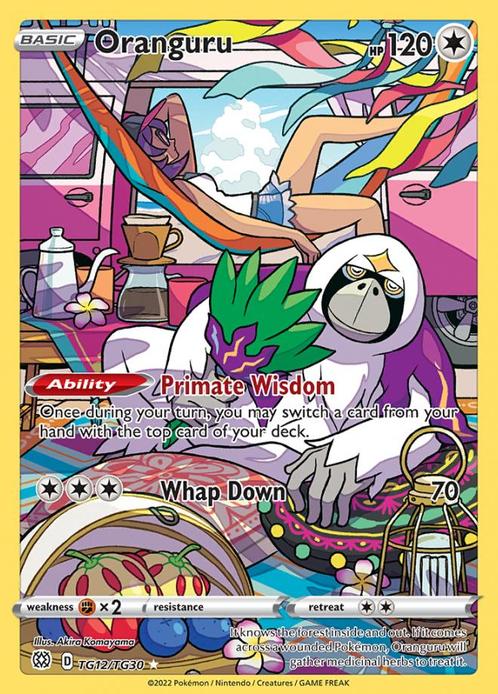 Oranguru tg12/tg30 Brilliant Stars, Hobby en Vrije tijd, Verzamelkaartspellen | Pokémon, Losse kaart, Nieuw, Foil, Ophalen of Verzenden