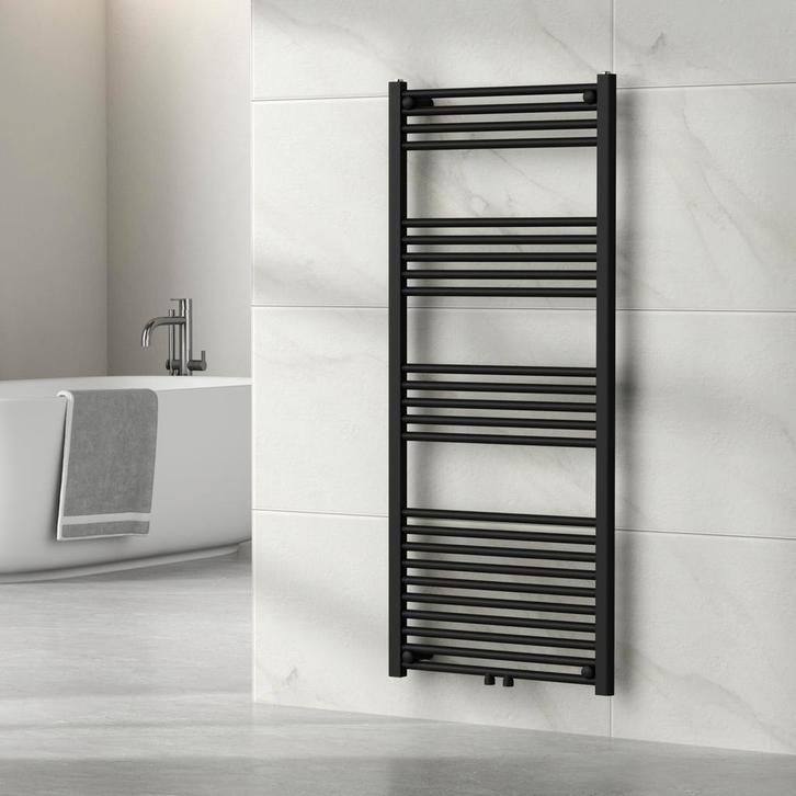 [neu.haus] Handdoekradiator Voss 140x60x3 cm zwart, Doe-het-zelf en Verbouw, Verwarming en Radiatoren, Verzenden