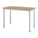 [en.casa] Eettafel Tammela 120x60x75 cm eikenkleurig, Verzenden, Nieuw