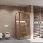 Douchecabine BWS Frame Wand + Deur Geborsteld Brons Koper, Ophalen of Verzenden, Nieuw, Douche