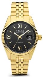 VNDX Dare Devil XL Gold Black MD43008-01 dameshorloge, Overige merken, Staal, Verzenden, Polshorloge