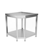 GGM Gastro | RVS hoek werktafel PREMIUM - | ATEK106, Verzenden, Nieuw in verpakking, Meubilair
