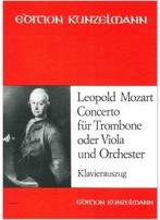 Leopold Mozart Concerto für Trombone oder Viola und Orcheste, Muziek en Instrumenten, Bladmuziek, Ophalen of Verzenden, Nieuw