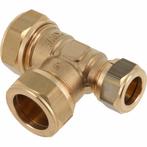 BONFIX messing knelkoppeling t-stuk 28 x 28 x 22, Ophalen of Verzenden, Nieuw