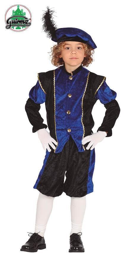 Pietenpak Kinderen Barca Blauw - 3-4 jaar, Diversen, Sinterklaas, Verzenden