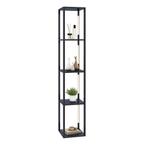 LIVSK Vloerlamp met Opbergplanken - 3-niveau Dimbare LED - D, Verzenden, Nieuw