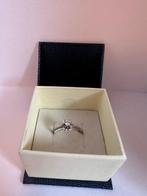 Verlovingsring - 18 karaat Witgoud - 0.14ct. tw. Diamant, Sieraden, Tassen en Uiterlijk, Antieke sieraden
