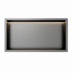 Gun Metal RVS Inbouwnis 30x60x7cm met RGB verlichting, Verzenden, Nieuw
