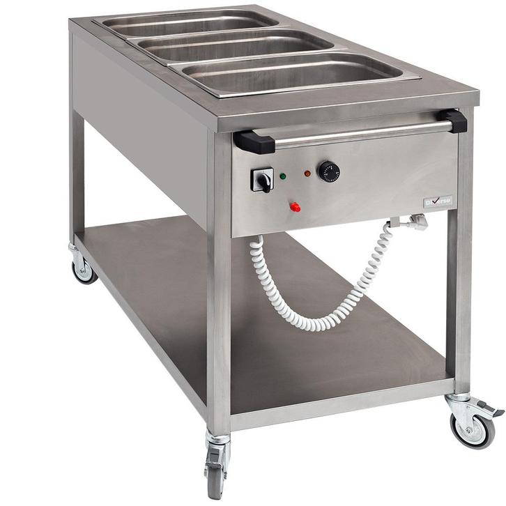 Diverso By Diamond Bain Marie Wagen | 3x 1/1 GN | 0°c/90°c |, Zakelijke goederen, Horeca | Keukenapparatuur, Nieuw in verpakking