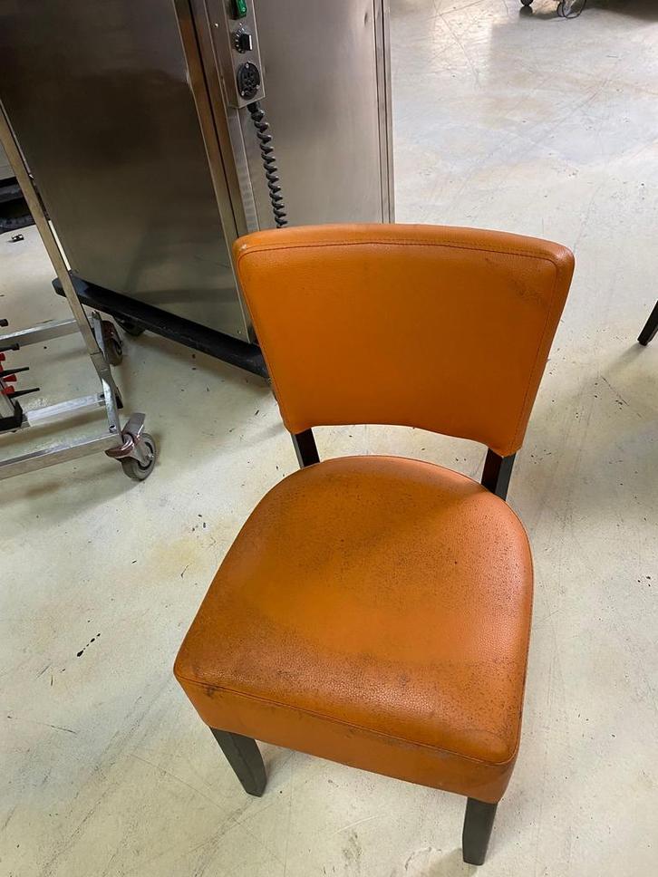 oranje horecastoel - 45x45x84 lxbxh (Gebruikt), Zakelijke goederen, Horeca | Meubilair en Inrichting, Ophalen of Verzenden