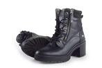 Mustang Veterboots in maat 40 Zwart | 10% extra korting, Kleding | Dames, Schoenen, Verzenden, Zwart, Overige typen, Zo goed als nieuw