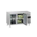 GGM Gastro | Koelwerkbank ECO - 1360x700mm - 2 glazen deuren, Verzenden, Nieuw in verpakking, RVS Meubilair
