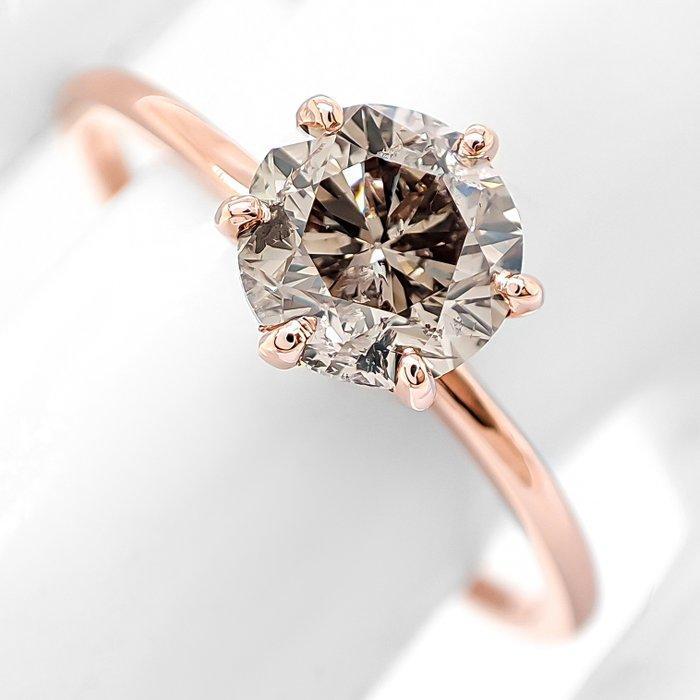 Zonder minimumprijs - Ring - 14 karaat Roségoud - 1.00ct., Sieraden, Tassen en Uiterlijk, Ringen