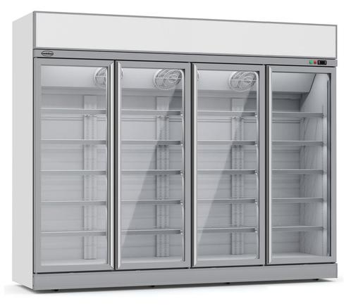 Combisteel Koelkast 4 Glasdeuren | 2060L | Wit | Geforceerd, Witgoed en Apparatuur, Koelkasten en IJskasten, Ophalen of Verzenden