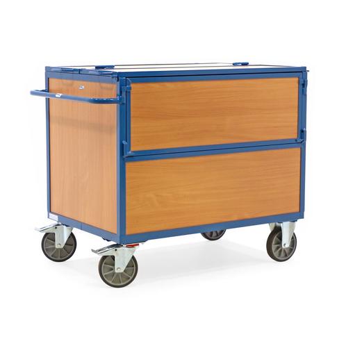 Gebruikte Transportkarren Fetra bakwagen klep + deksel, Doe-het-zelf en Verbouw, Transportwagens, Ophalen of Verzenden