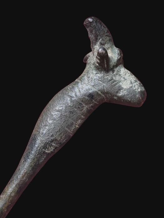 Luristan Rare Bronze Hairpin Sieraden appliqué (Zonder, Antiek en Kunst, Antiek | Overige Antiek