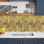 Zelfklevende Mozaïek Tegel - Afimera Honey Stone Hexagon XL, Ophalen of Verzenden, Nieuw