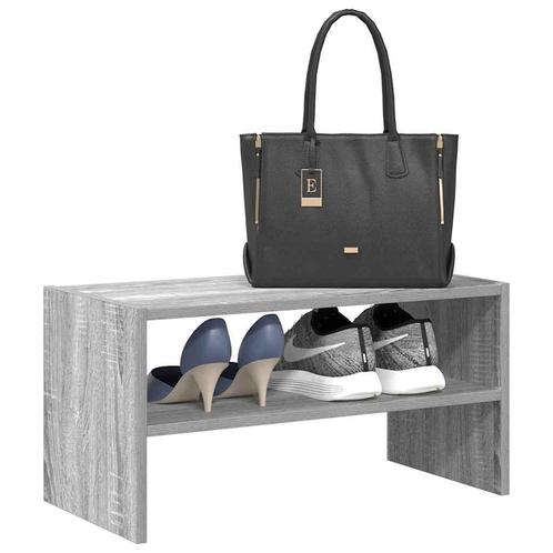 vidaXL Schoenenrek stapelbaar 60x30x30,5 cm grijs sonoma, Huis en Inrichting, Kasten | Schoenenrekken, Nieuw, Verzenden