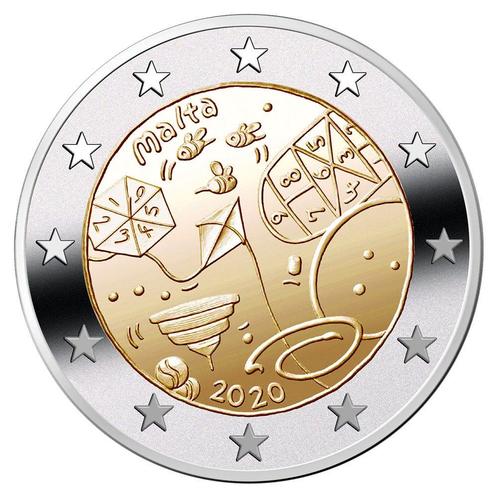 Malta 2 Euro Spelletjes 2020, Postzegels en Munten, Munten | Europa | Euromunten, Verzenden